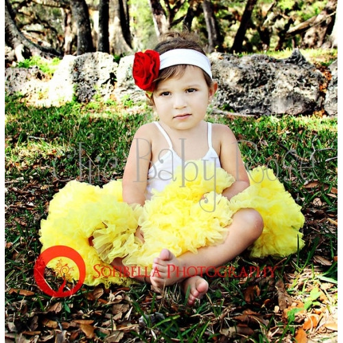 美國Chic Baby Rose經典公主蓬蓬裙 (0~5歲都可穿) 亮黃